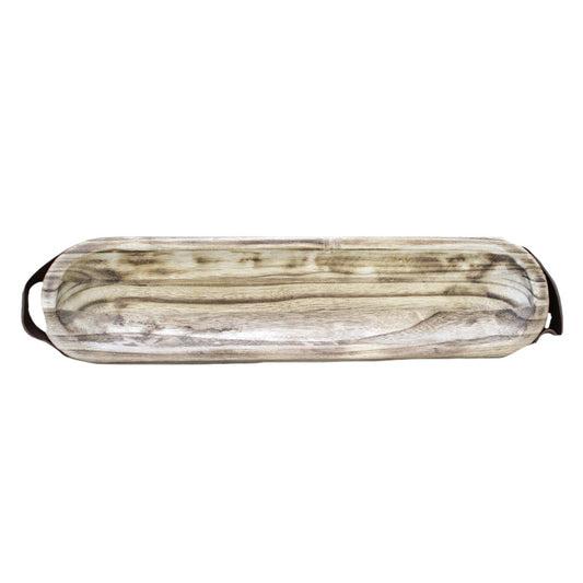 Oval Wood Tray - 5"x20"