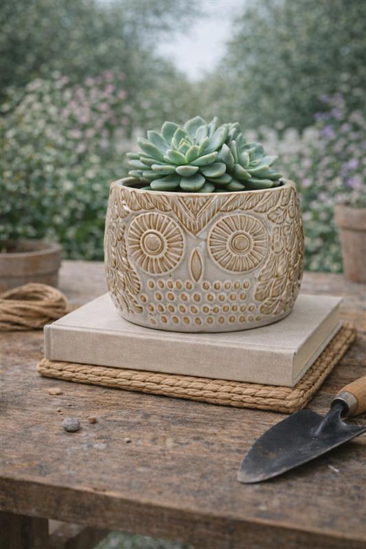 Mini Owl Planter