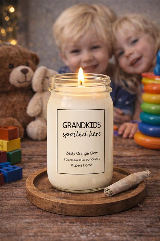 Grandkids Spoiled Candle