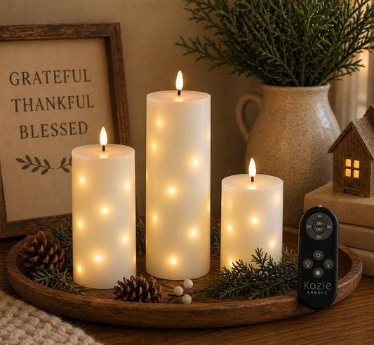 Led Twinkle Candle Set