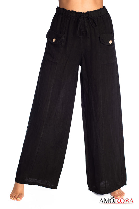 Linen Wide Leg Pant