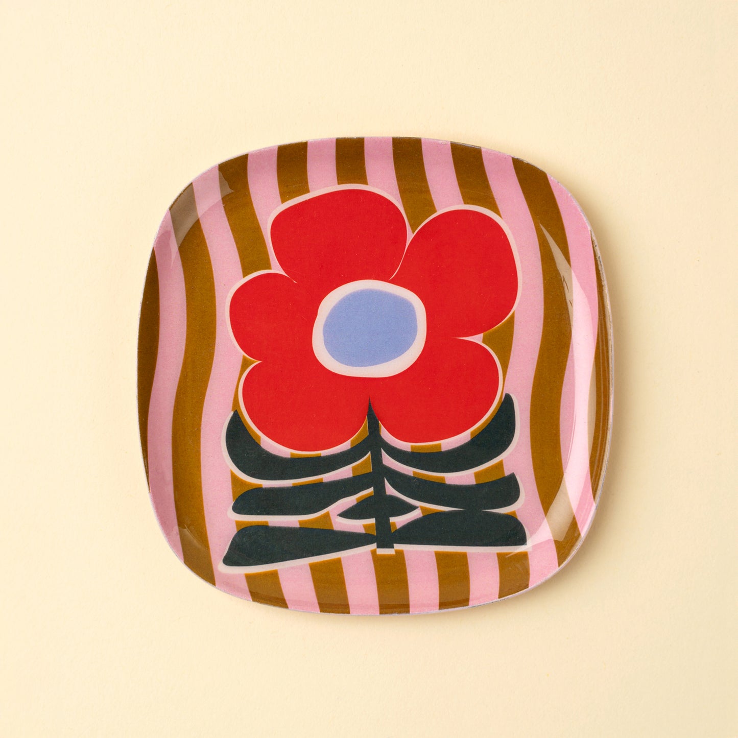 Decorative Enameled Tray