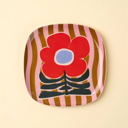 Decorative Enameled Tray