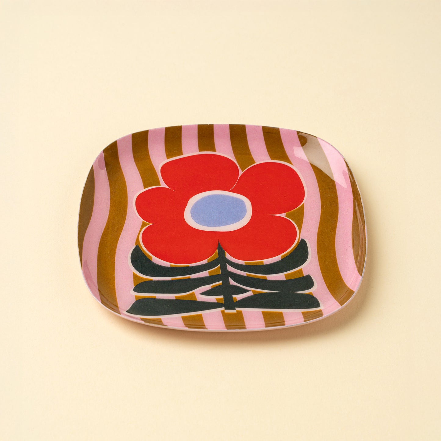 Decorative Enameled Tray