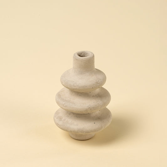 Ripple Paper Mache Vase