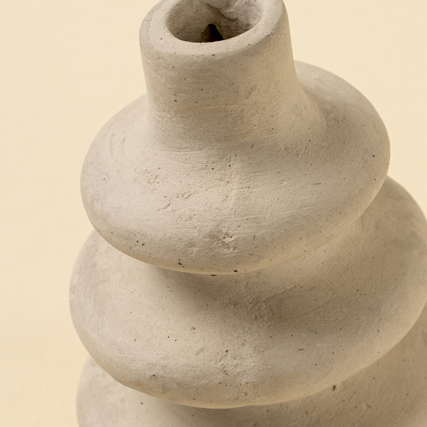 Ripple Paper Mache Vase