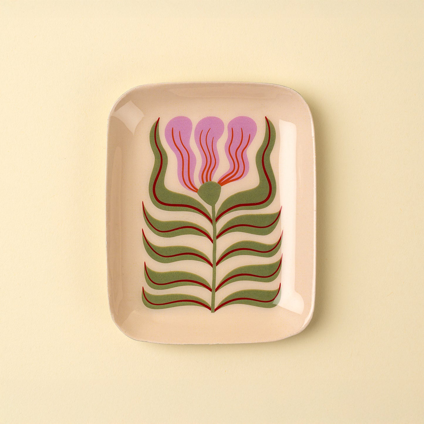Decorative Enameled Tray