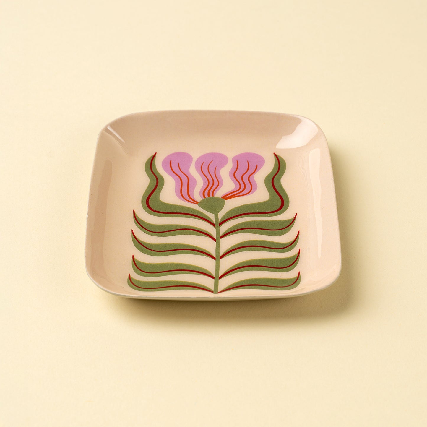 Decorative Enameled Tray