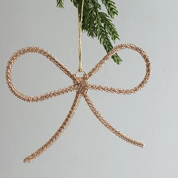 Beaded Bow Ornament