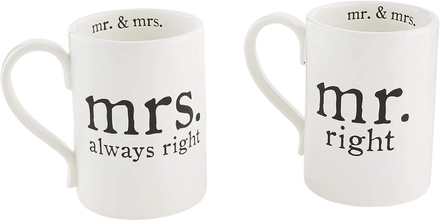 Mr & Mrs Right Mug Set