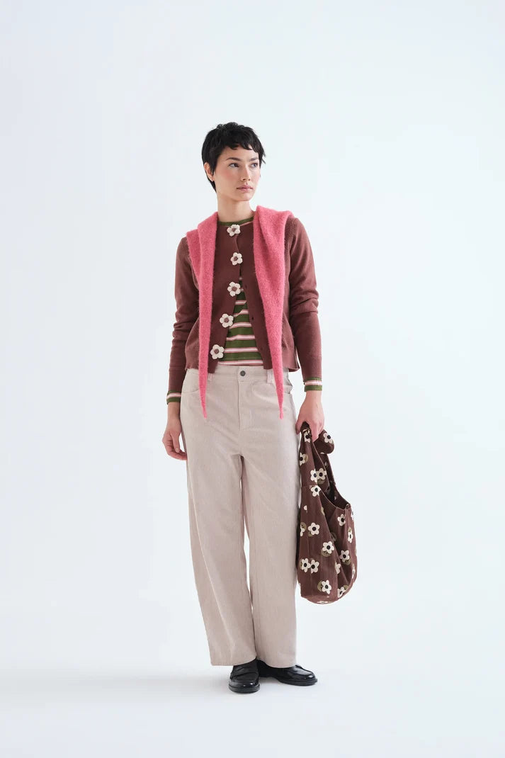 Flower Button Cardigan