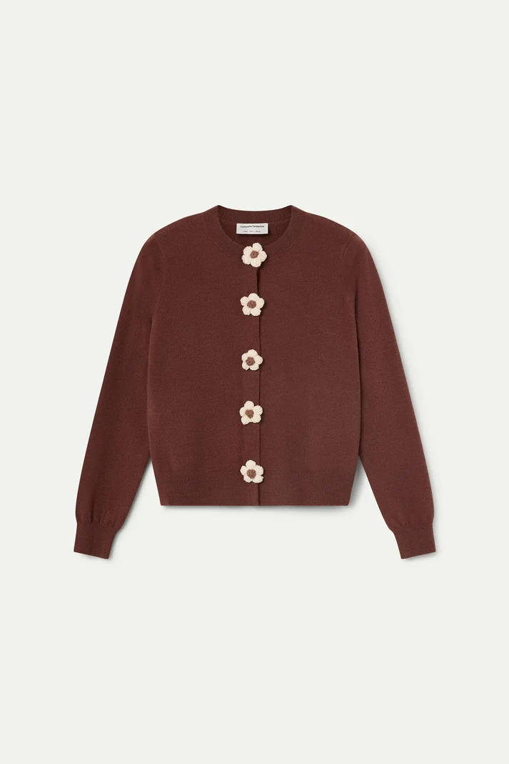 Flower Button Cardigan