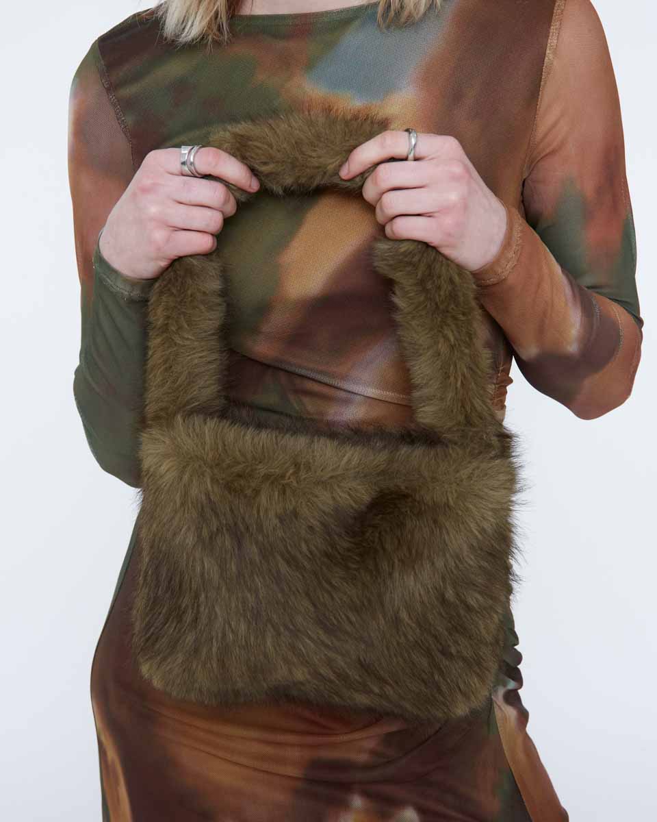 Faux Fur Purse