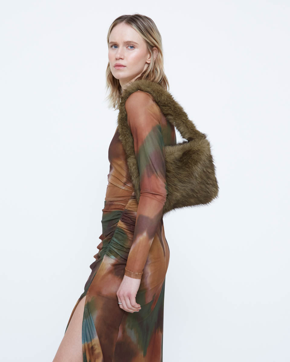 Faux Fur Purse
