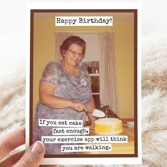 Eat Cake Fast Card