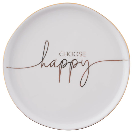 Choose Happy Trinket Tray