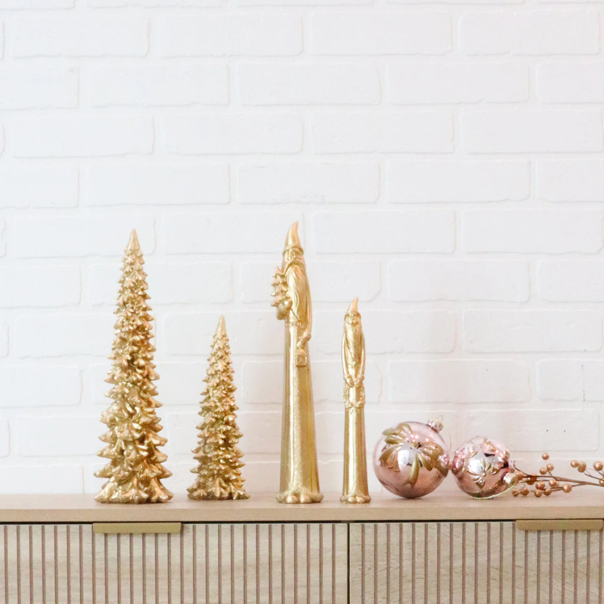 Gold Slim Santa