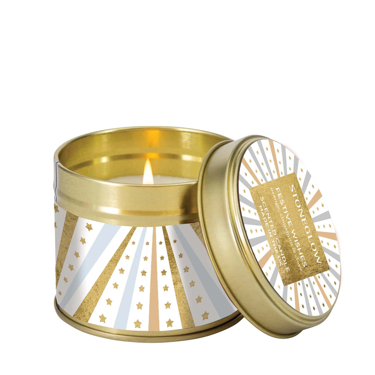 Festive Wishes Candle Tin