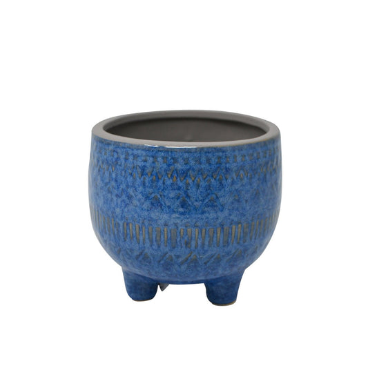 Blue Standing Pot