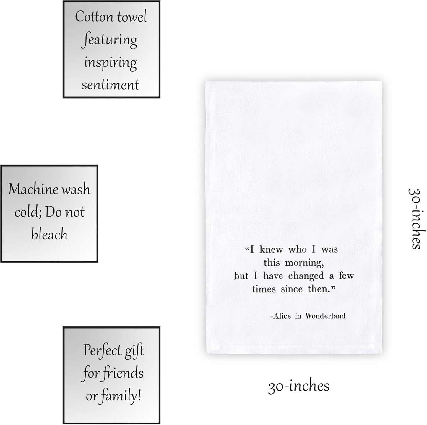 Tea Towel Alice In Wonderland