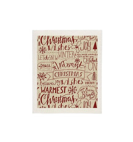 Christmas Wishes Dishcloth