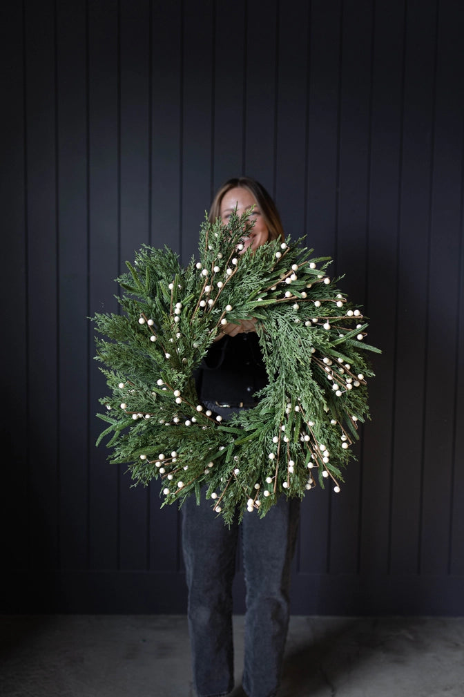 White Plum Norfolk Wreath