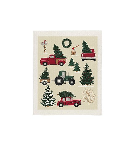 Vintage Xmas Dishcloth