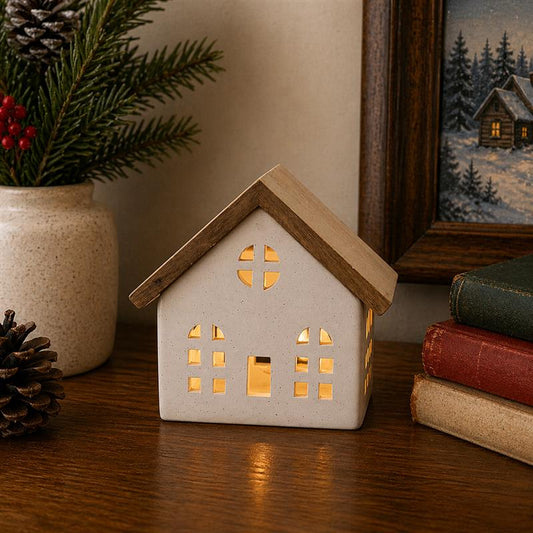 Wood Trimmed LED House