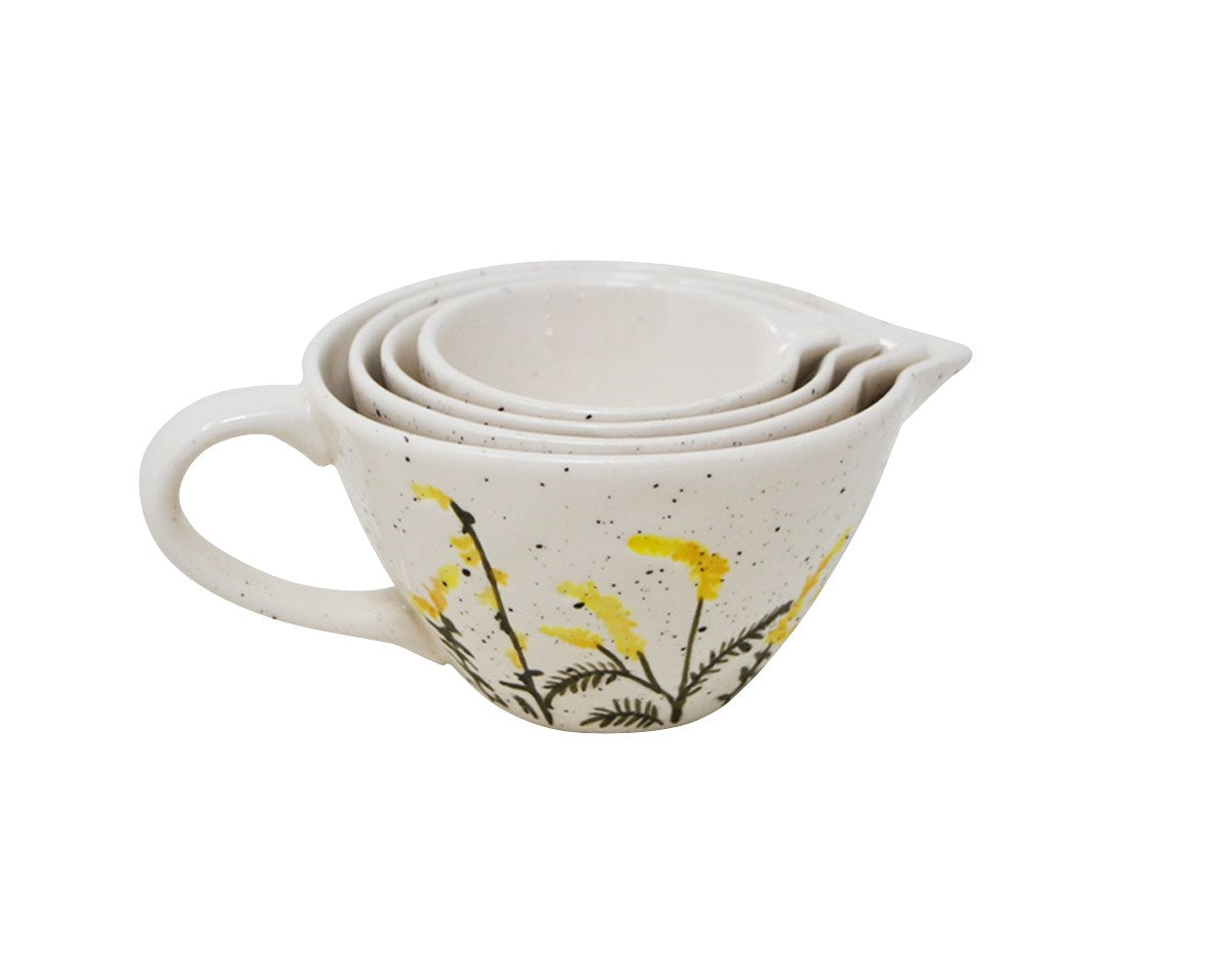 Meadow Floral Measuring Cups - S/4