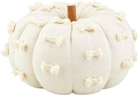 cream dotted medium pumpkin