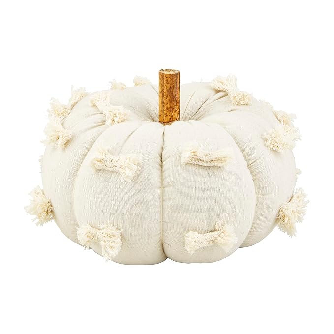 cream dotted small pumpkin