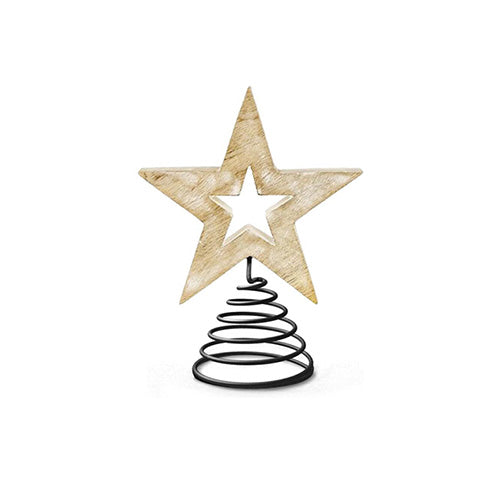 Wood Star Tree Topper