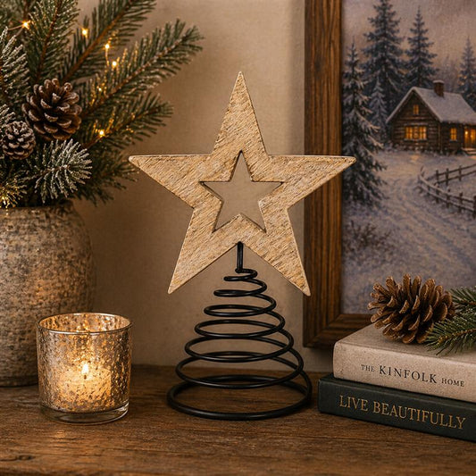 Wood Star Tree Topper