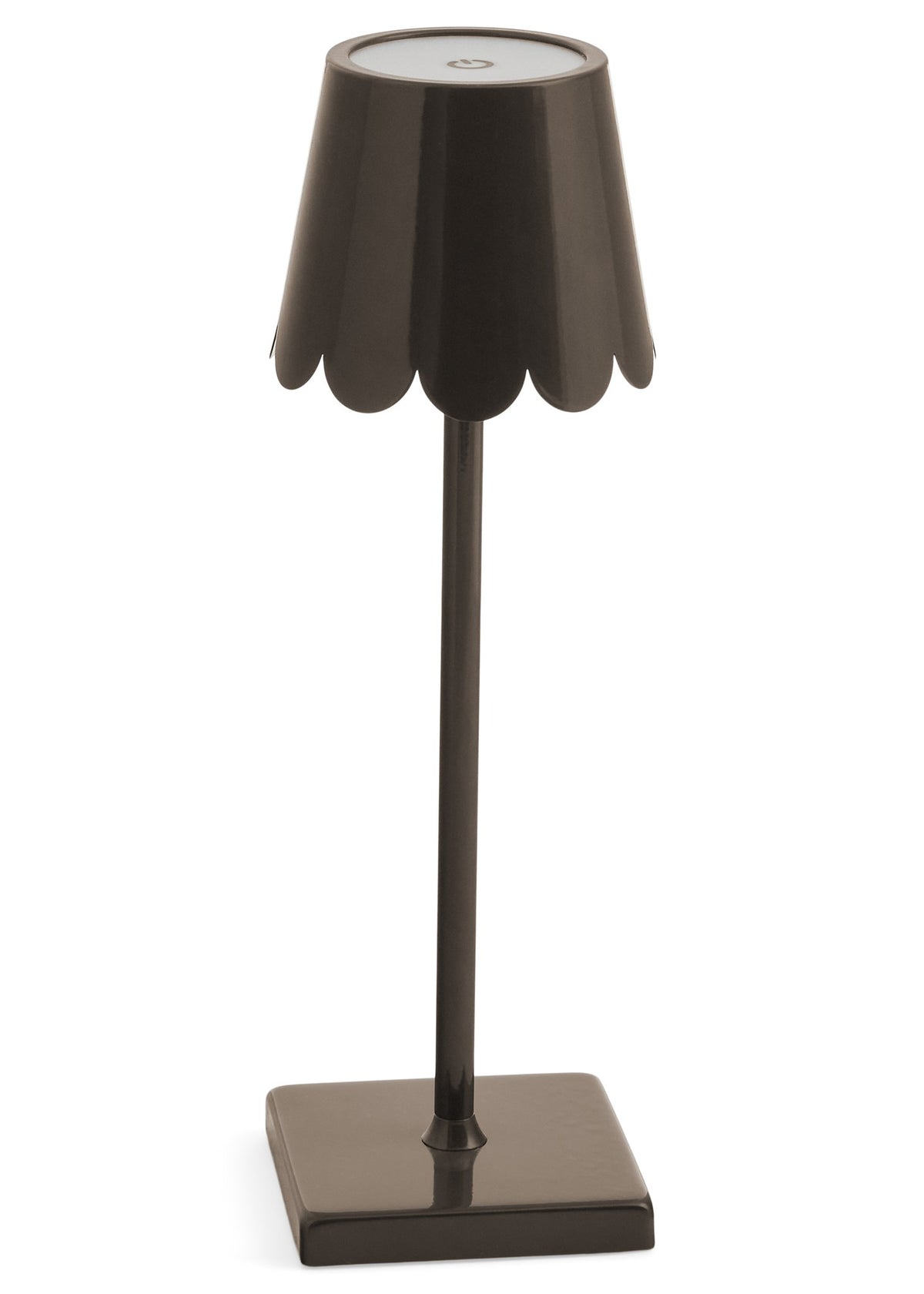 LED Lamp w/Scallop Shade