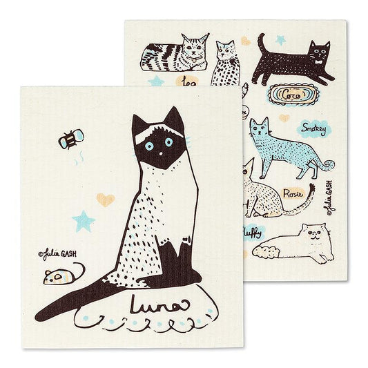 Cat Names Dishcloth