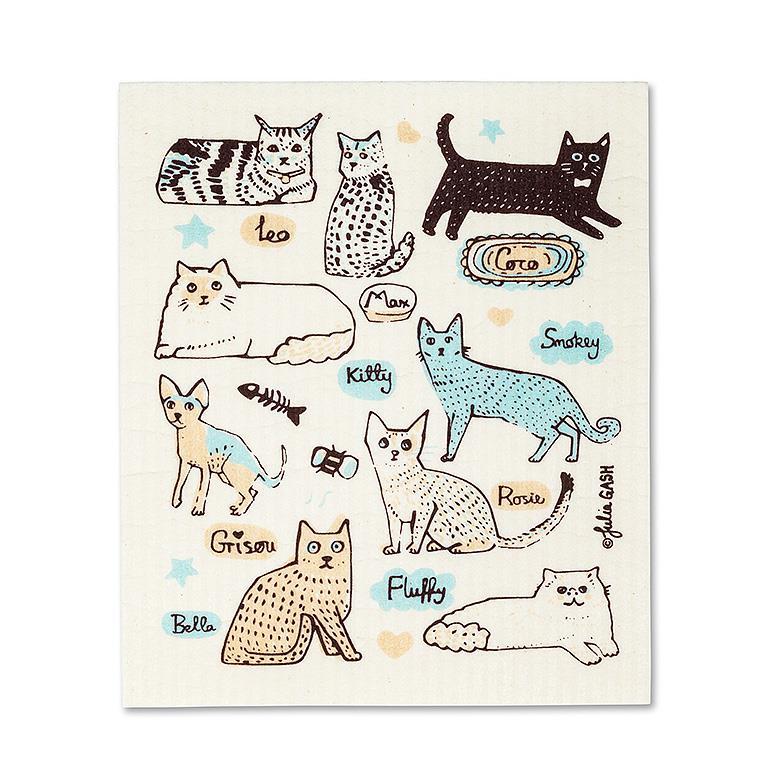 Cat Names Dishcloth