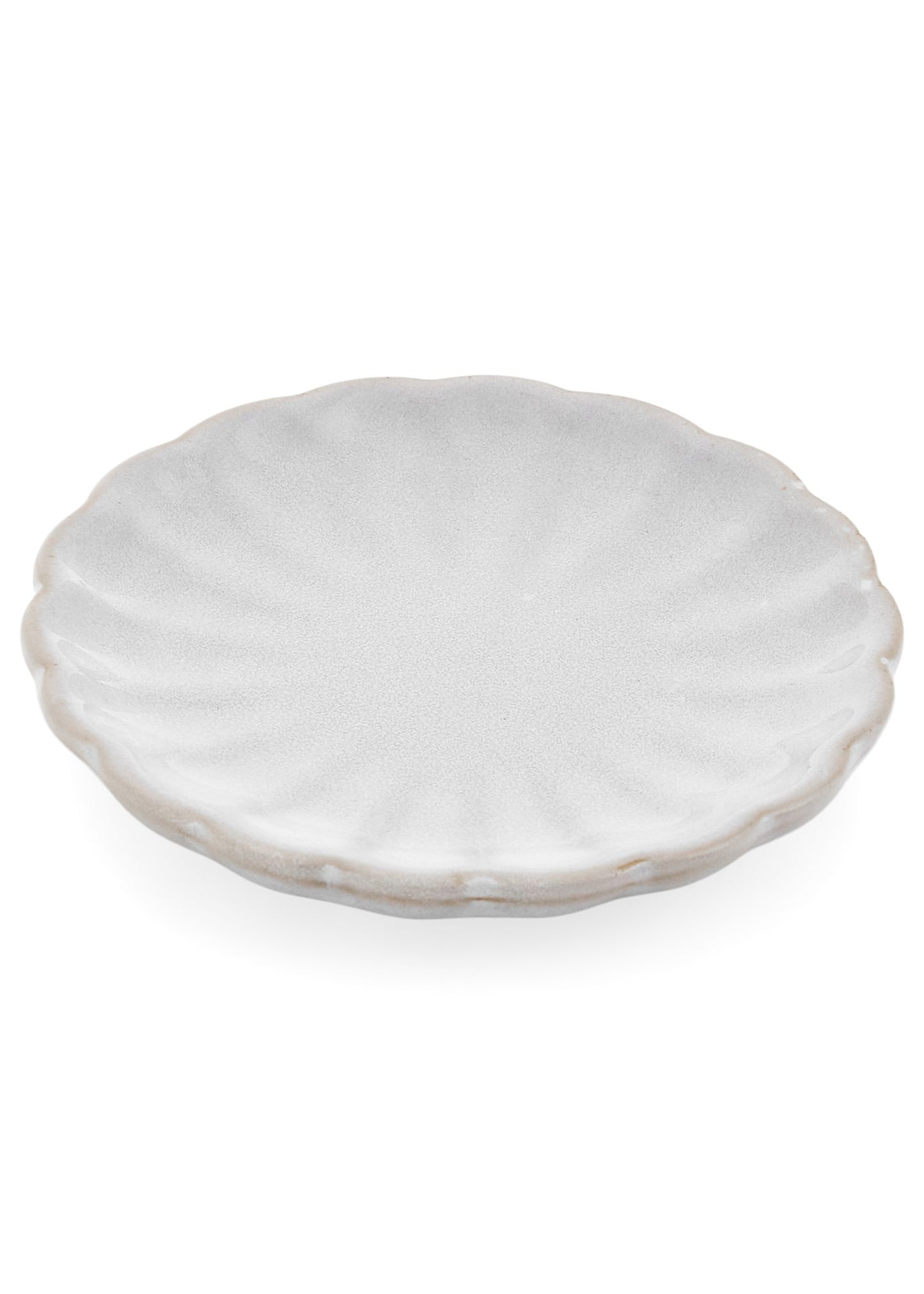 Porcelain Scalloped Plate