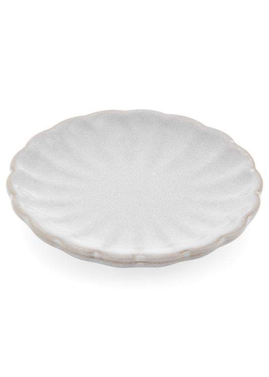 Porcelain Scalloped Plate