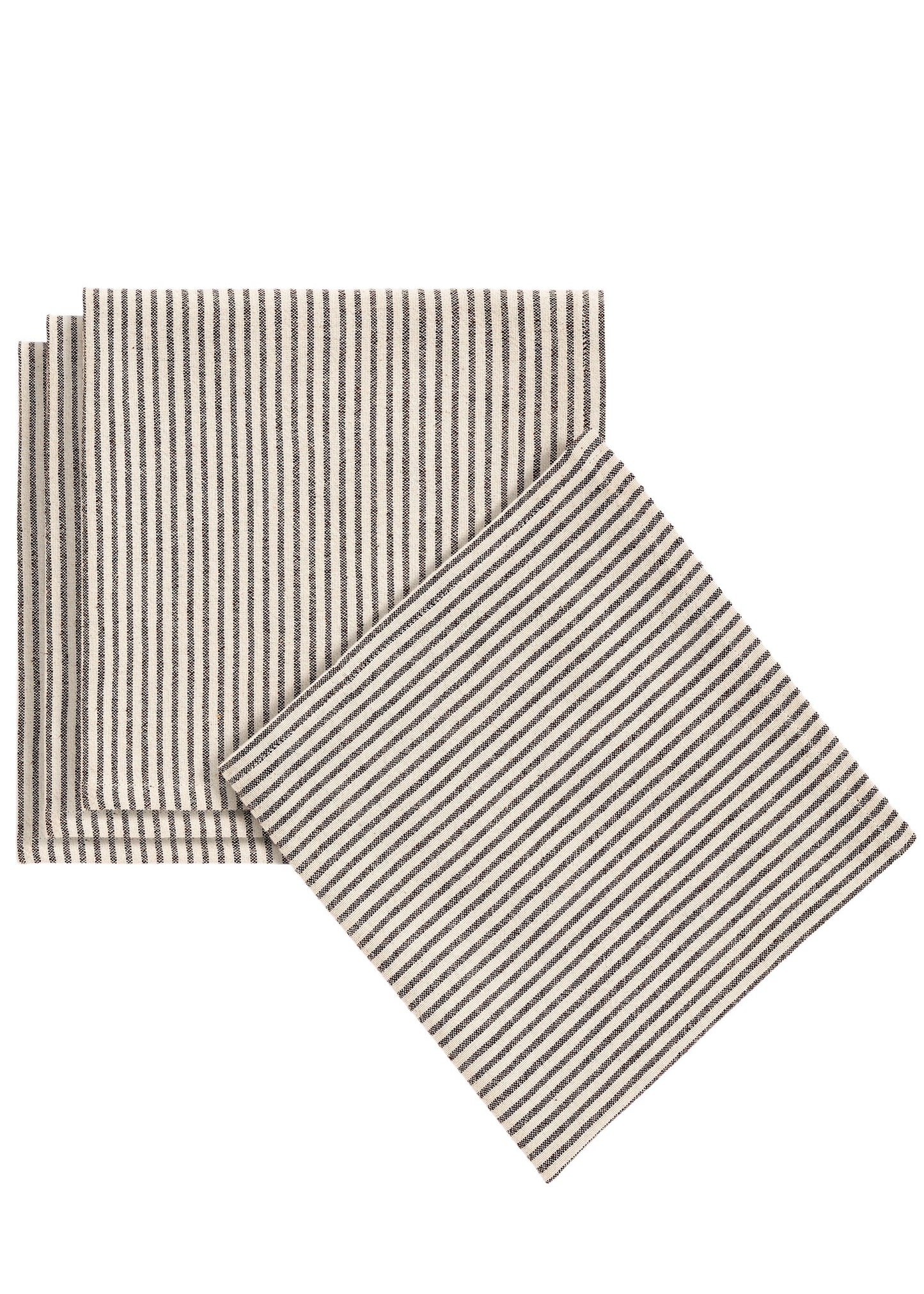 Grey Stripe Napkins