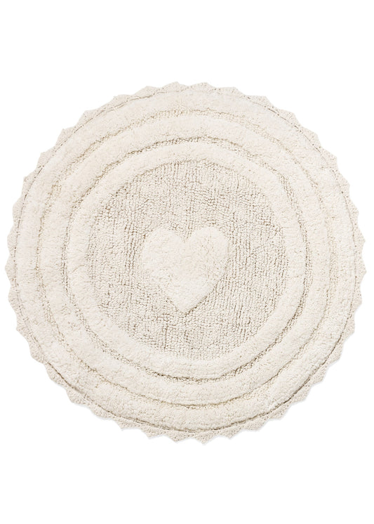Round Heart Bathmat
