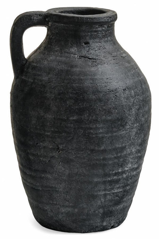 Black Terracotta Vase