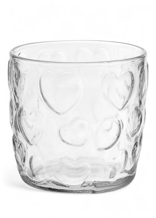 Glass w/Heart Design