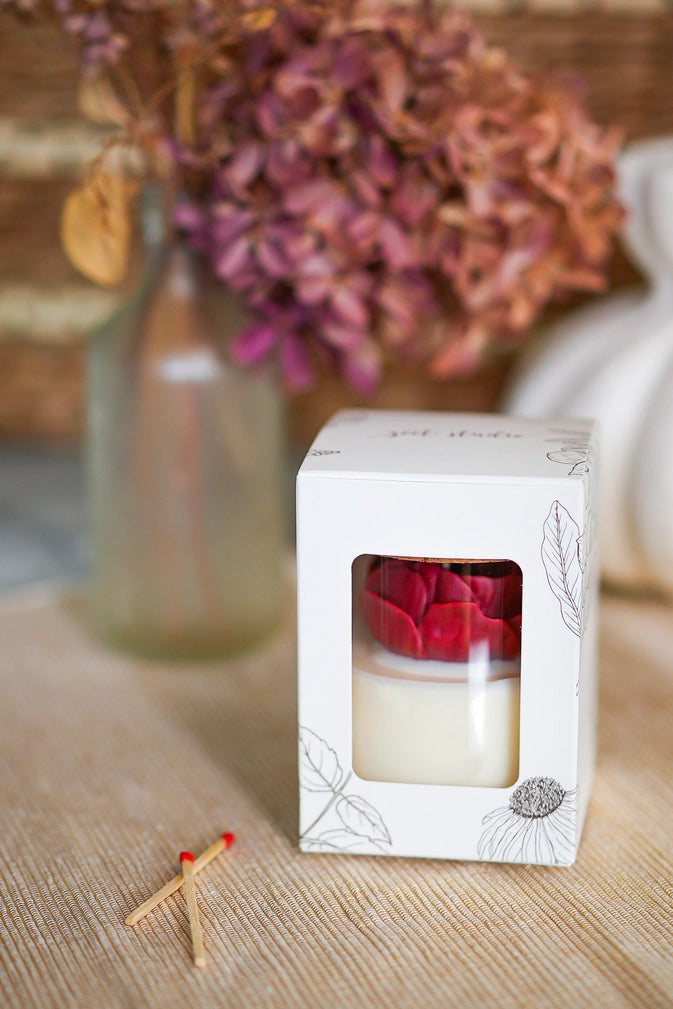 Heart Peony Candle