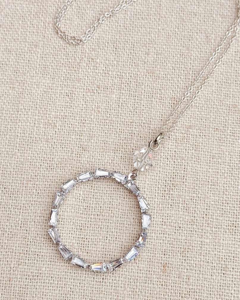 Swarovski Crystal Circle Necklace