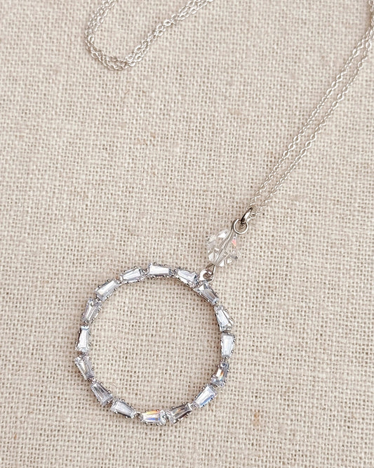 Swarovski Crystal Circle Necklace
