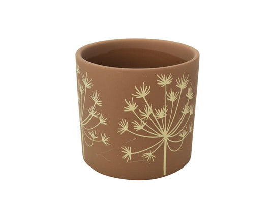 Brown Dandelion Pot