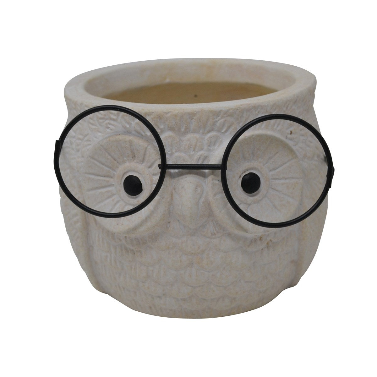Owl Pot w/Glasses