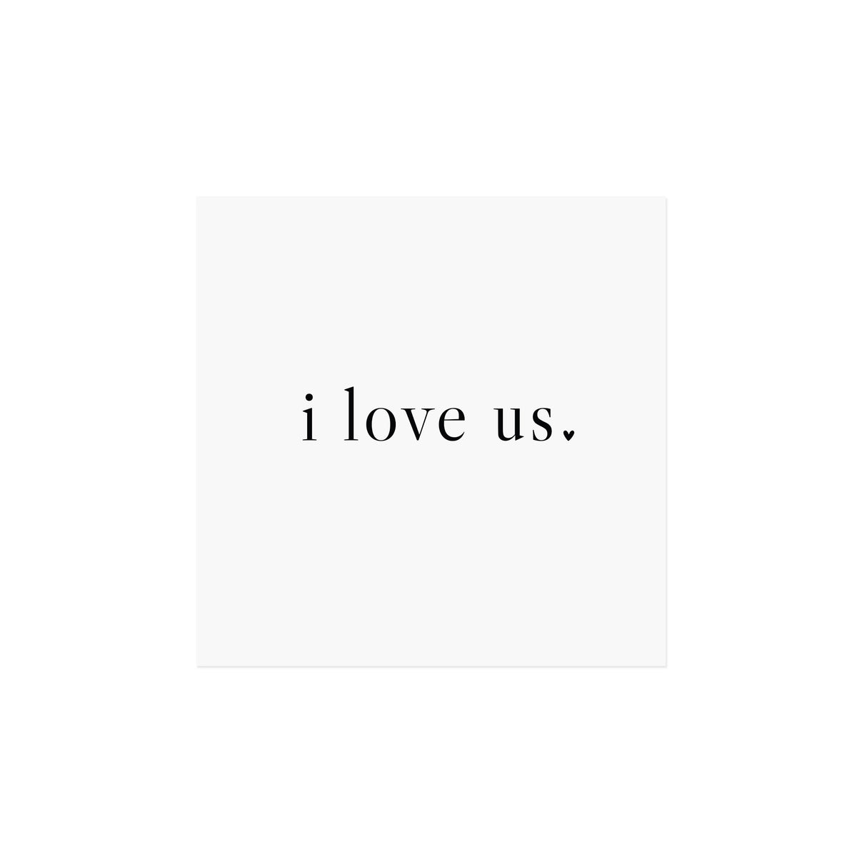 I Love Us Napkin