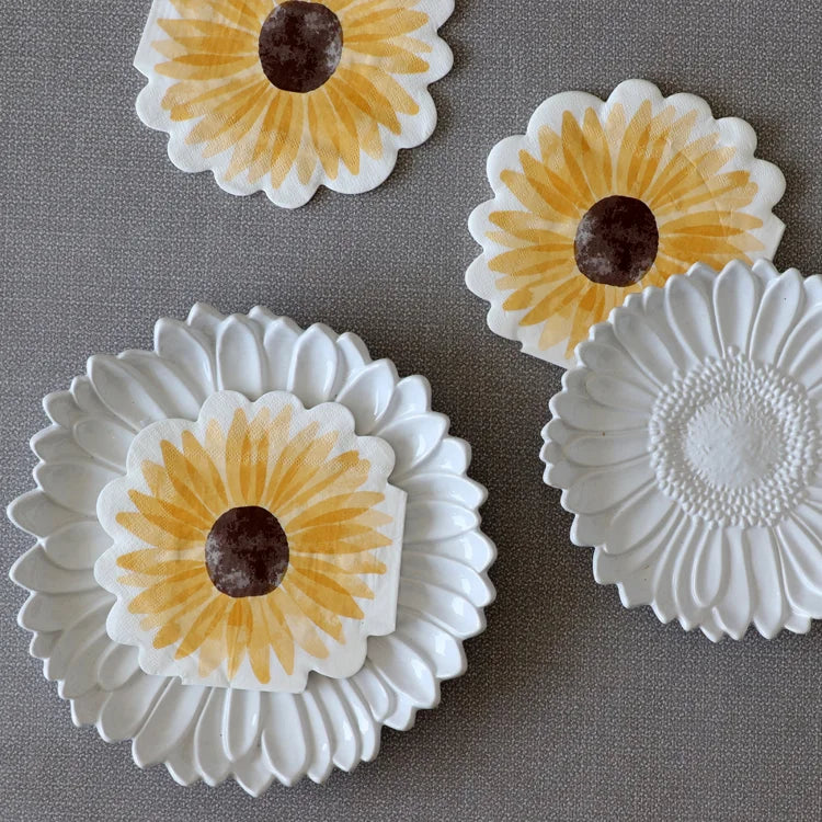 Sunflower Shaped Napkins