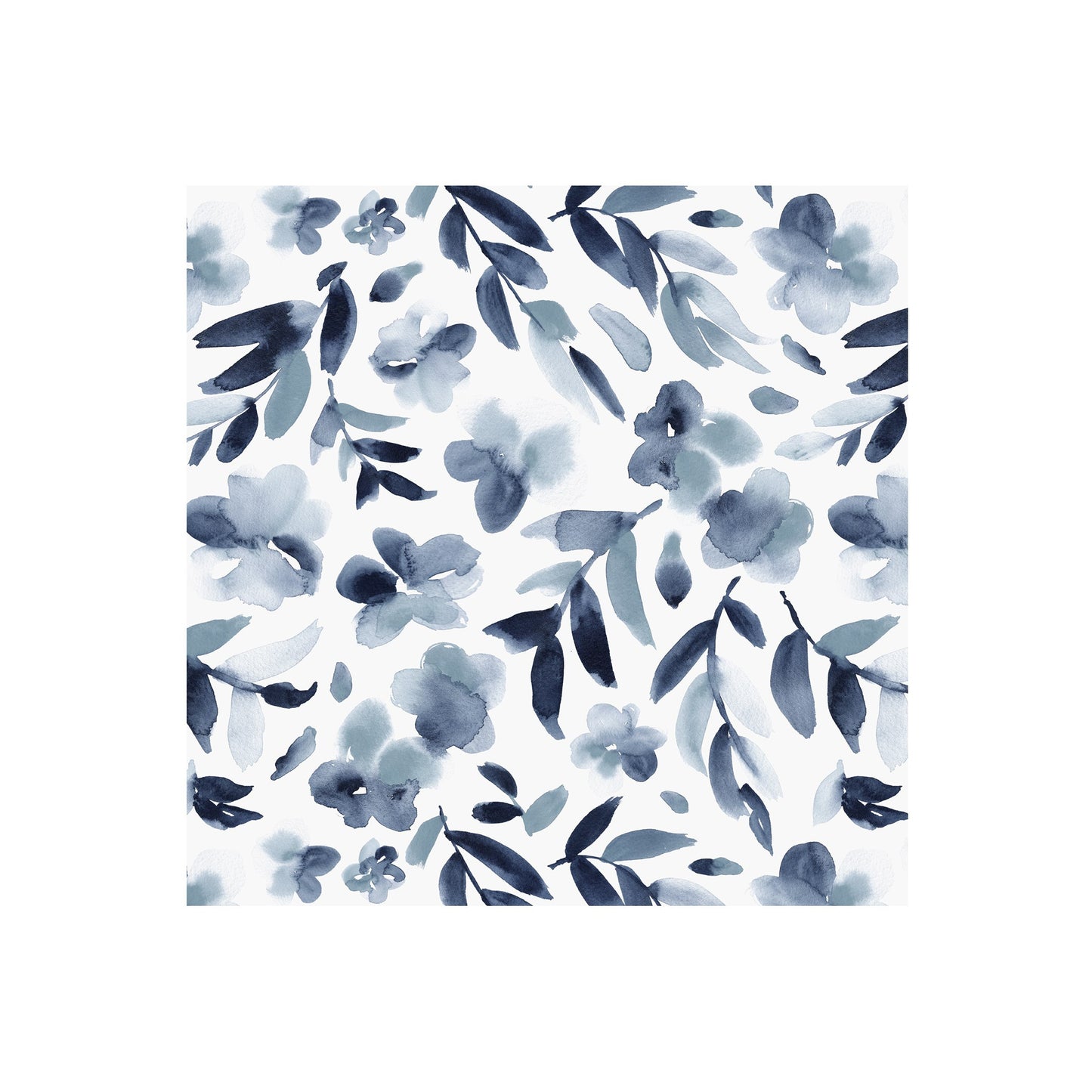 Blue Floral Lunch Napkin